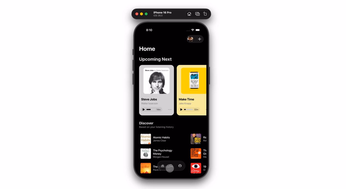 ✦ ⎯ • Motion tabs built using @expo Github: https://github.com/rit3zh/expo-motio…