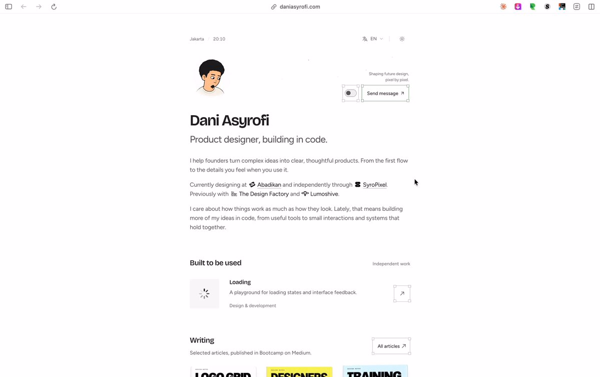 Today’s update: made the interactions more fluid and smooth. Check it out ↓ http…