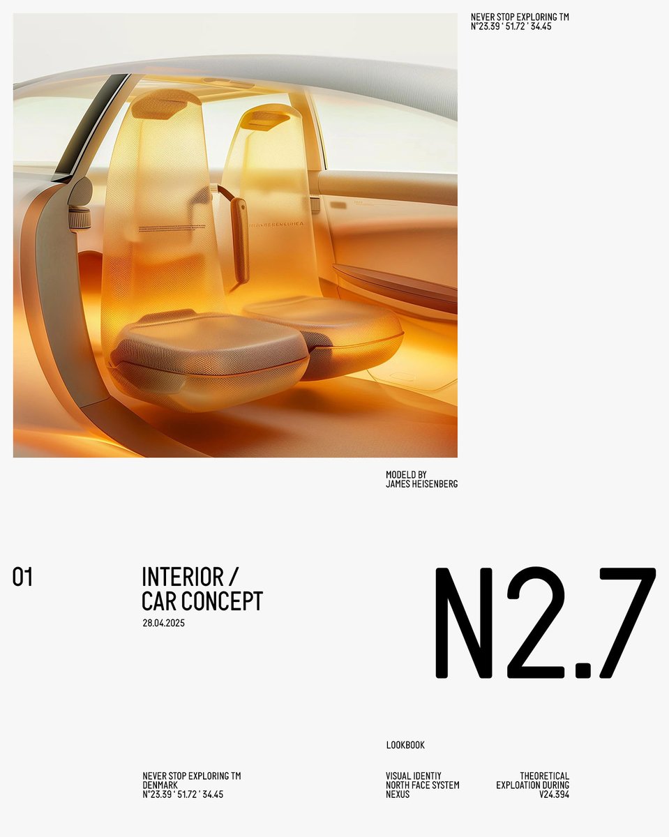 I designed some editorial layouts for a futuristic car brand and th... - Oliver Gareis