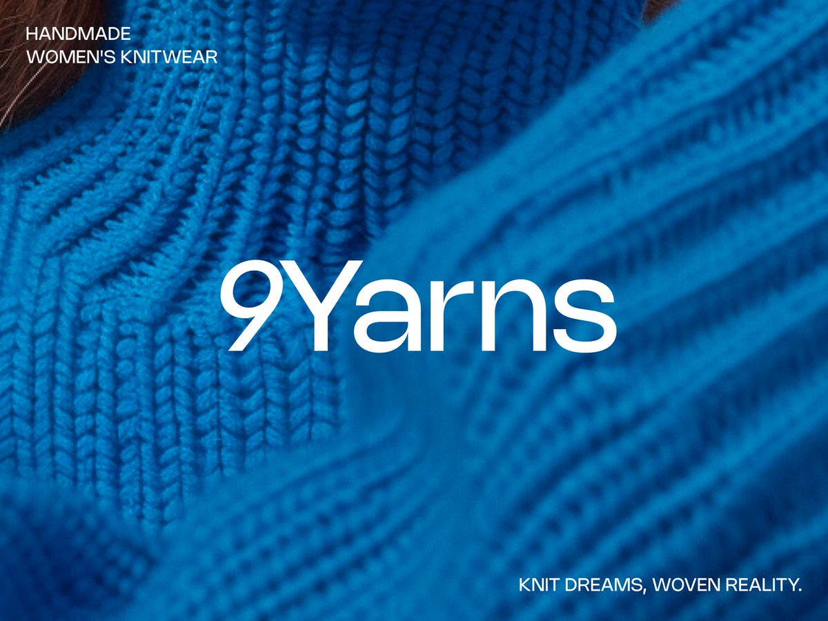 9 Yarns Knitwear Brand identity done by me P.s yes the name is insp... - Alex Socoloff