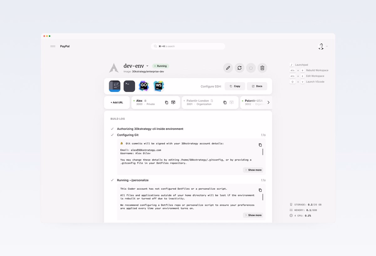 Prompt: "Make the dev environment UI look 2025." - Alex Gilev