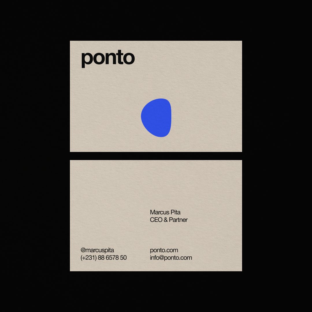 003 // ponto biz card exploration - Blesson Varghese