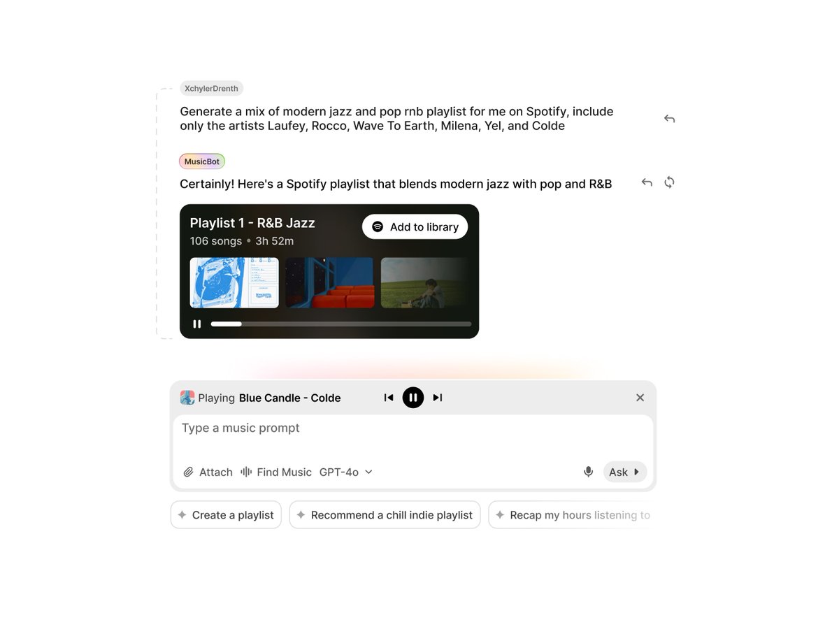Music Chatbot by @DesignXchyler - Pixsellz