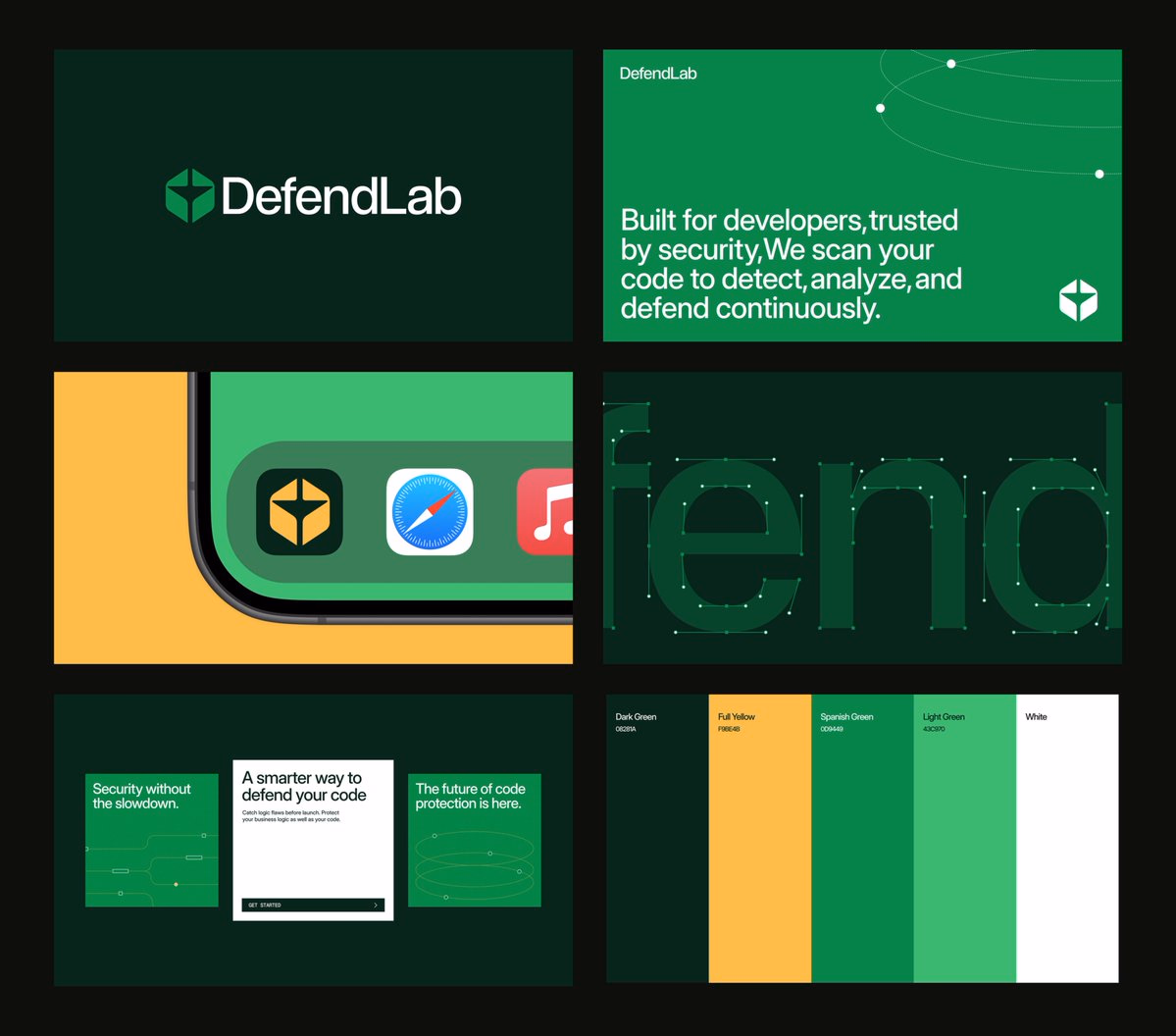 some visuals from defendlab branding - vishesh