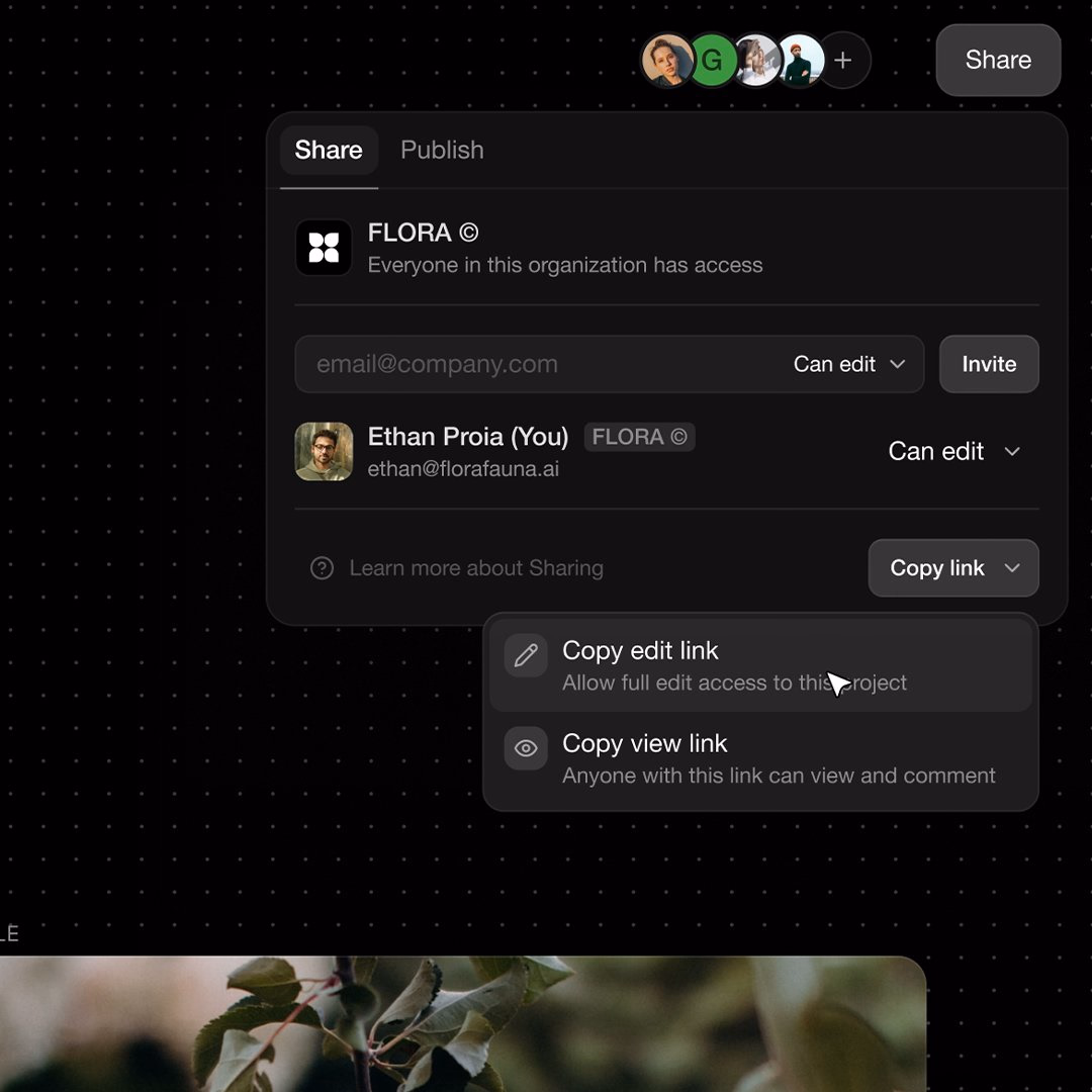 Flora is now multiplayer. I repeat, generative multiplayer is here - Lucas Crespo 