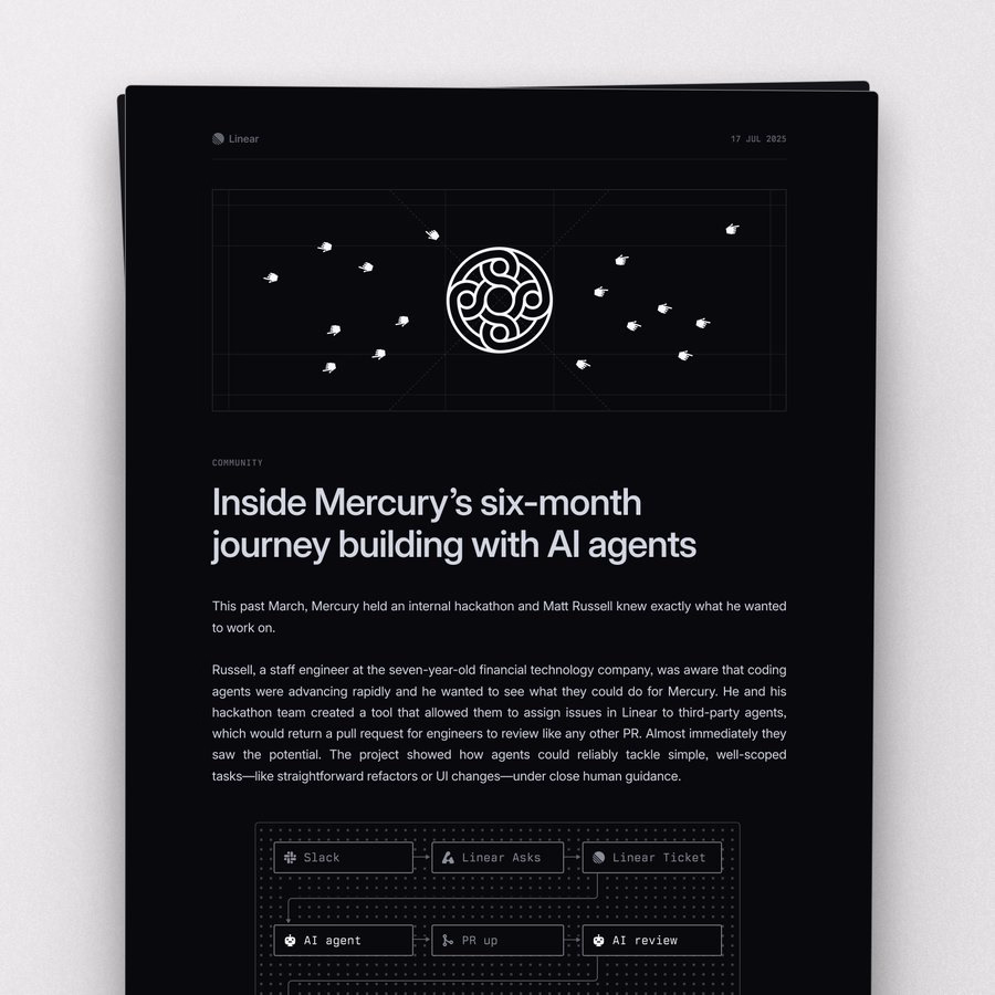 Agents are a new foundation for orchestrating product work across s... - Linear