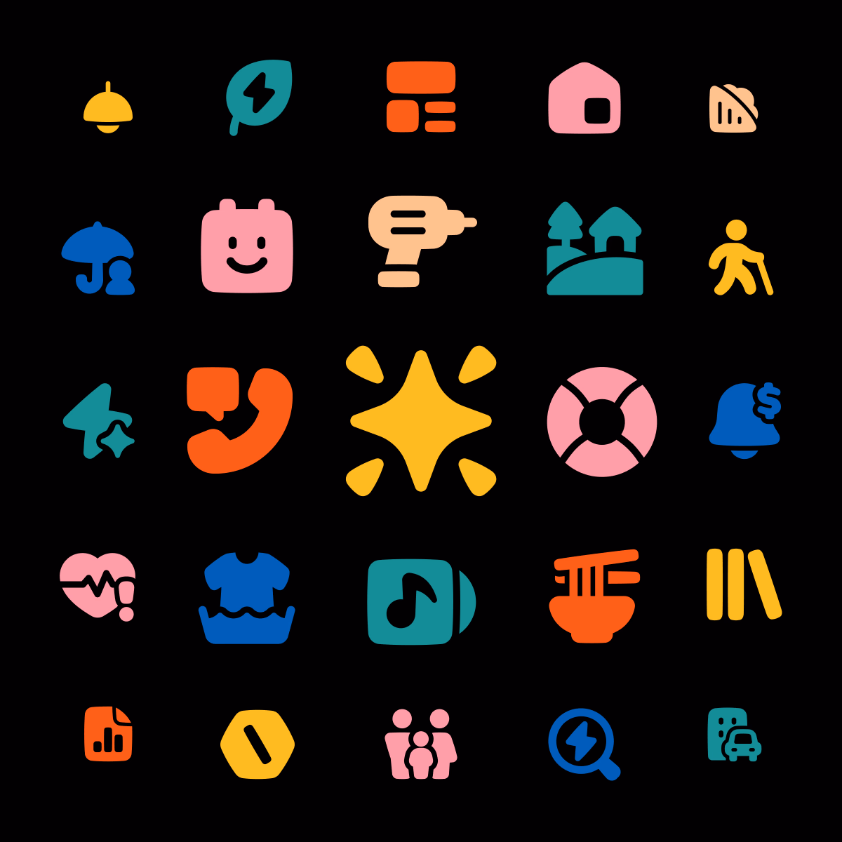 Squishy shapes. Serious charm. All Plump - Streamline Icons