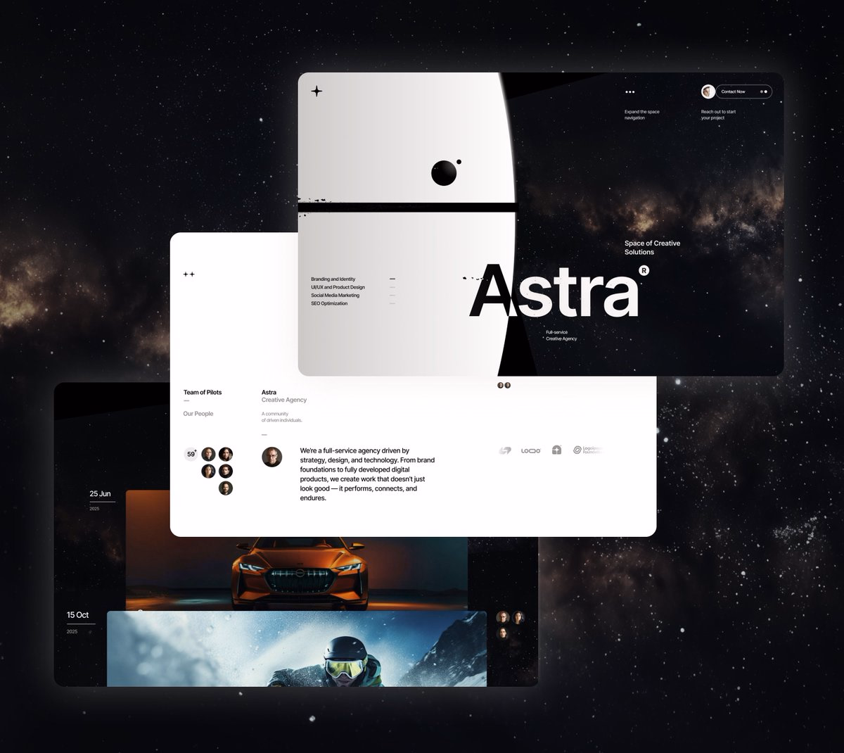 Some more snippets from the 4th @framer template called Astra - Timofey Bak