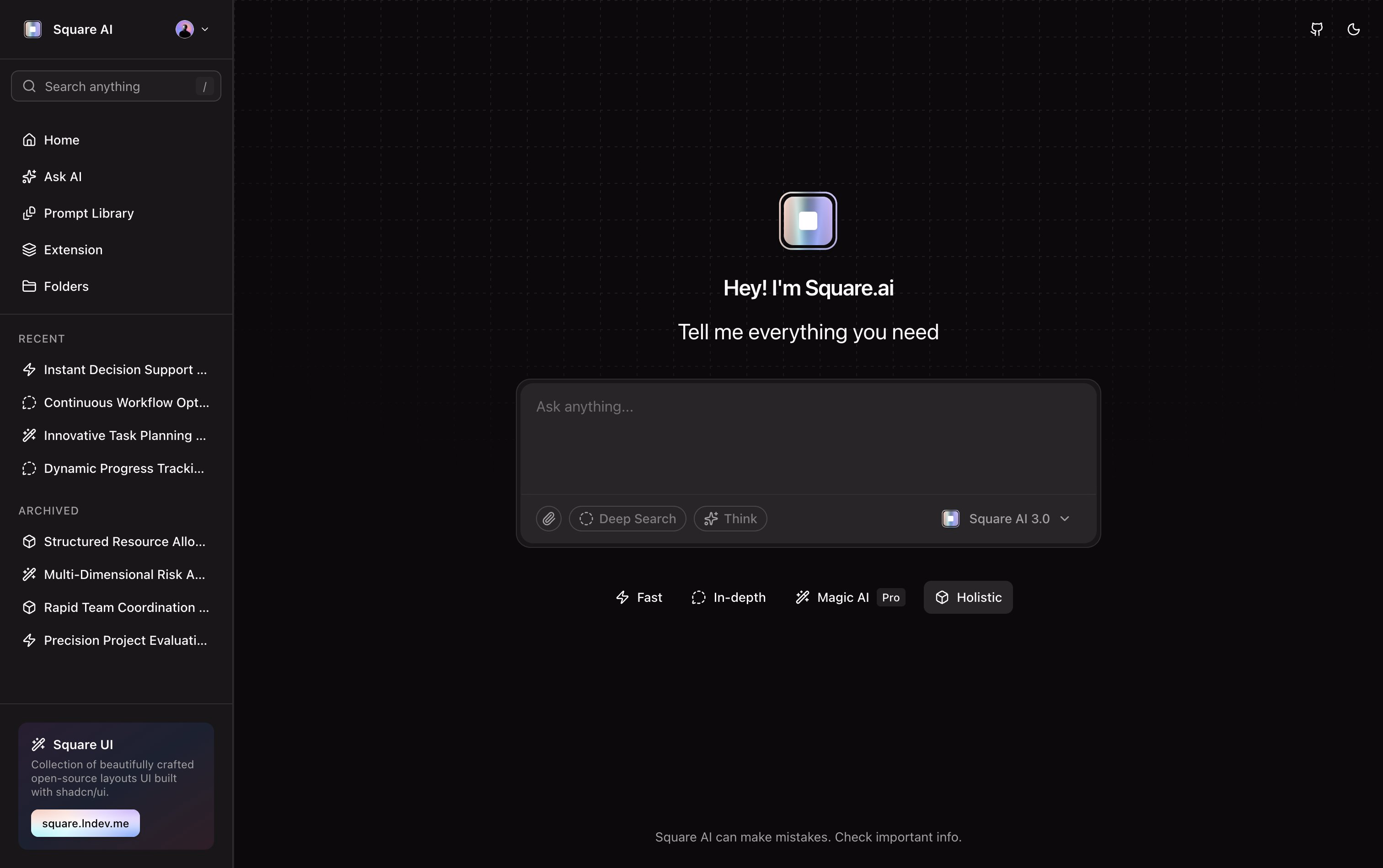 Chat layout built with @shadcn GitHub: https://github.com/ln-dev7/s... - LN