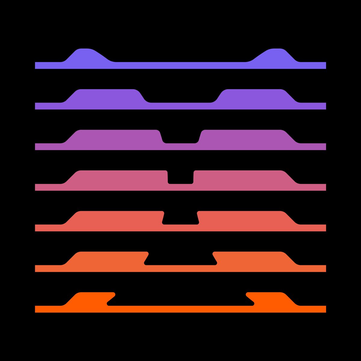 Synth H #synthwave #typography - Ethan Fender 