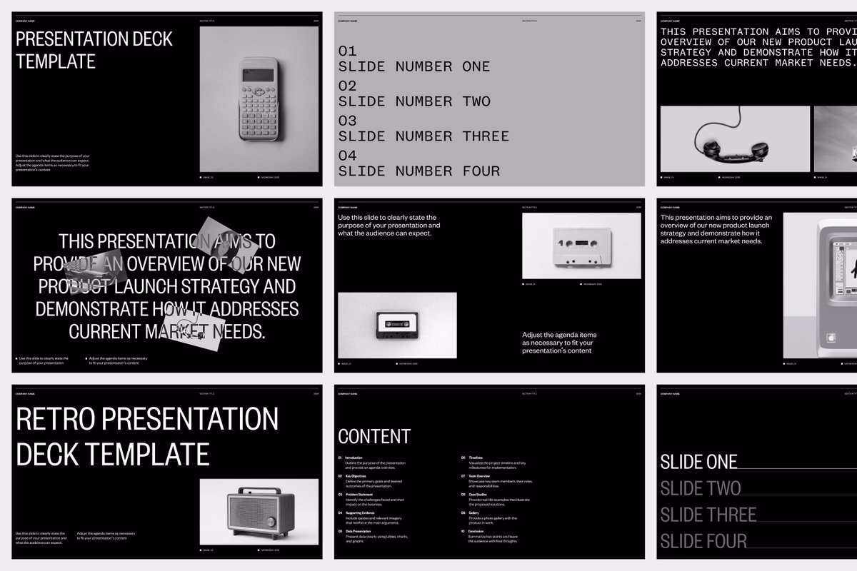 Pitch deck layout - Oleg Coada