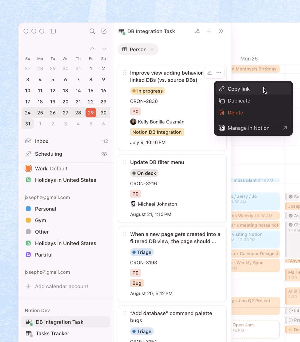 Some shipped feature work as of late - Joseph Zhang