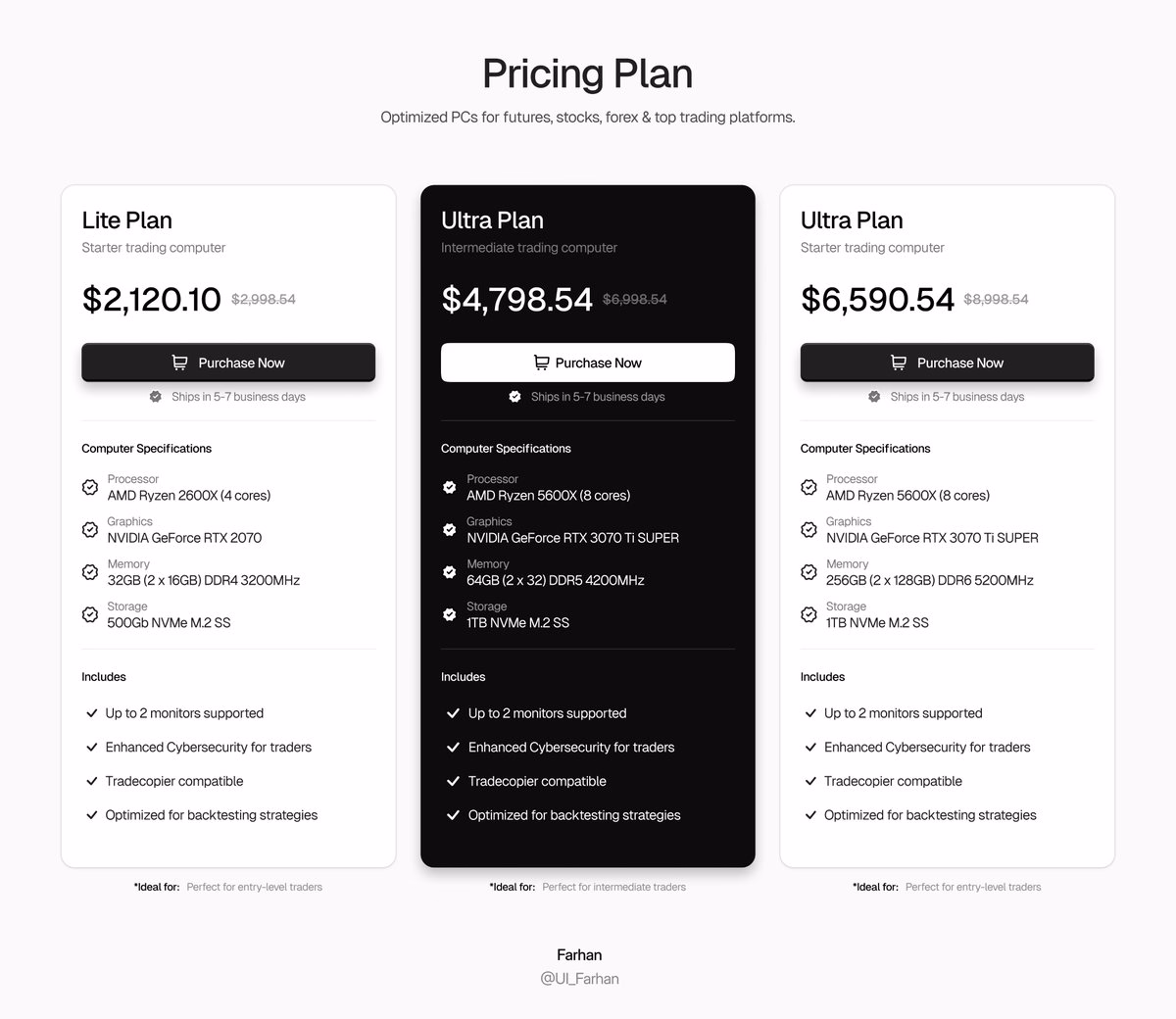 Pricing Plan Section - Farhan