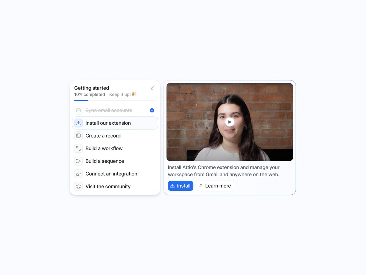 We've improved our onboarding experience. Some help to get started... - Lisa Cosme