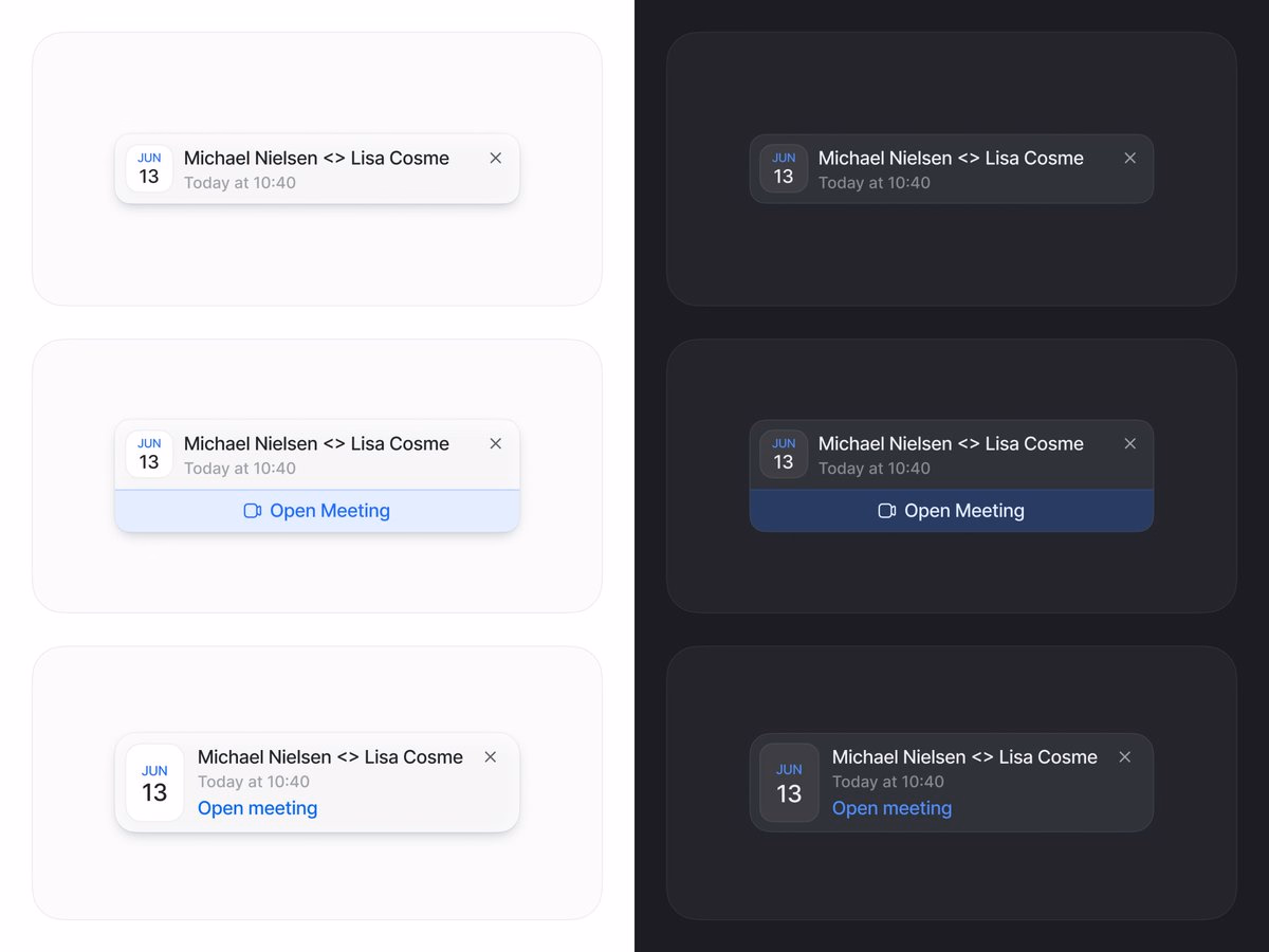 Notifications explorations some time ago - Lisa Cosme