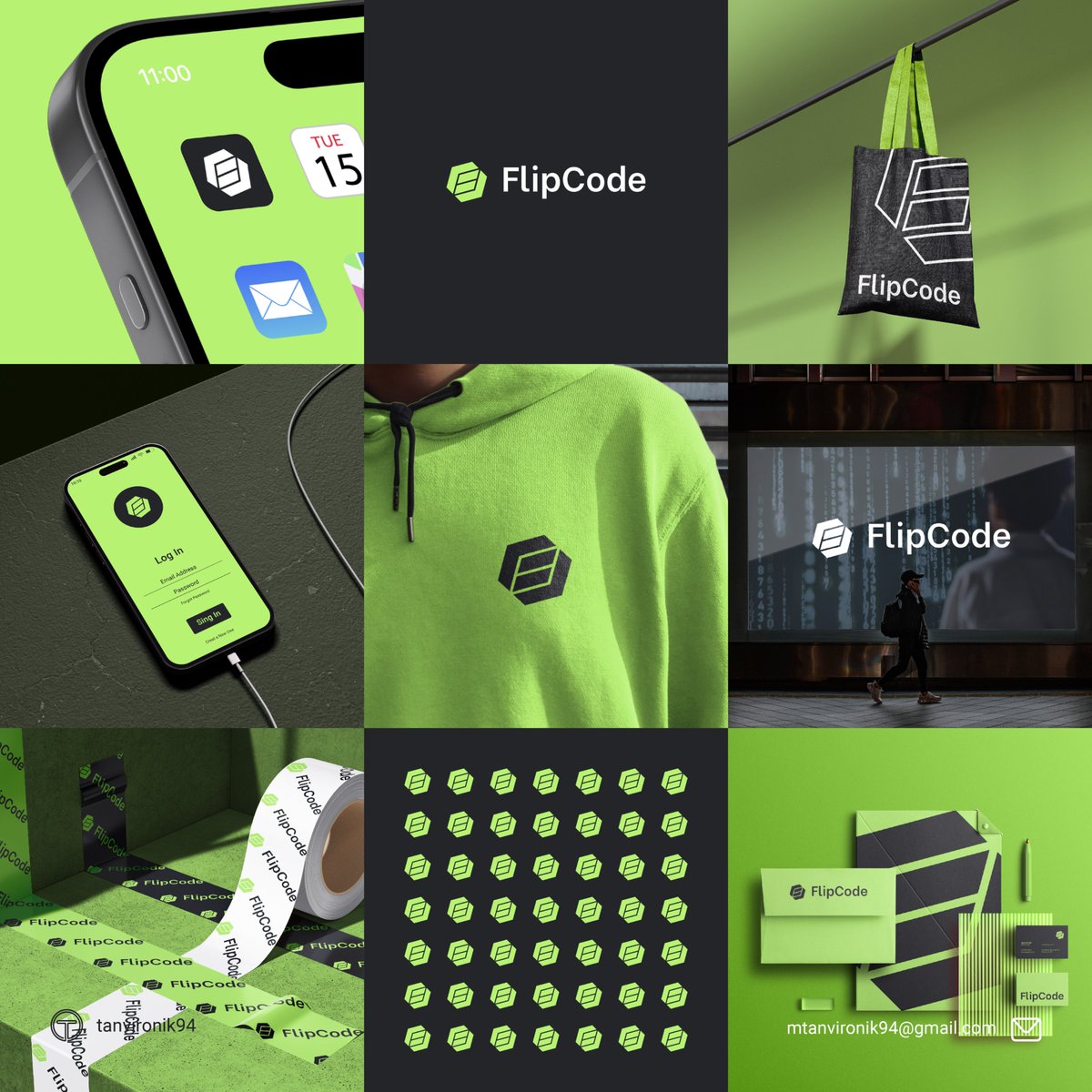 FlipCode Logo Design - Tanvir Onik (Logo & Brand Designer)