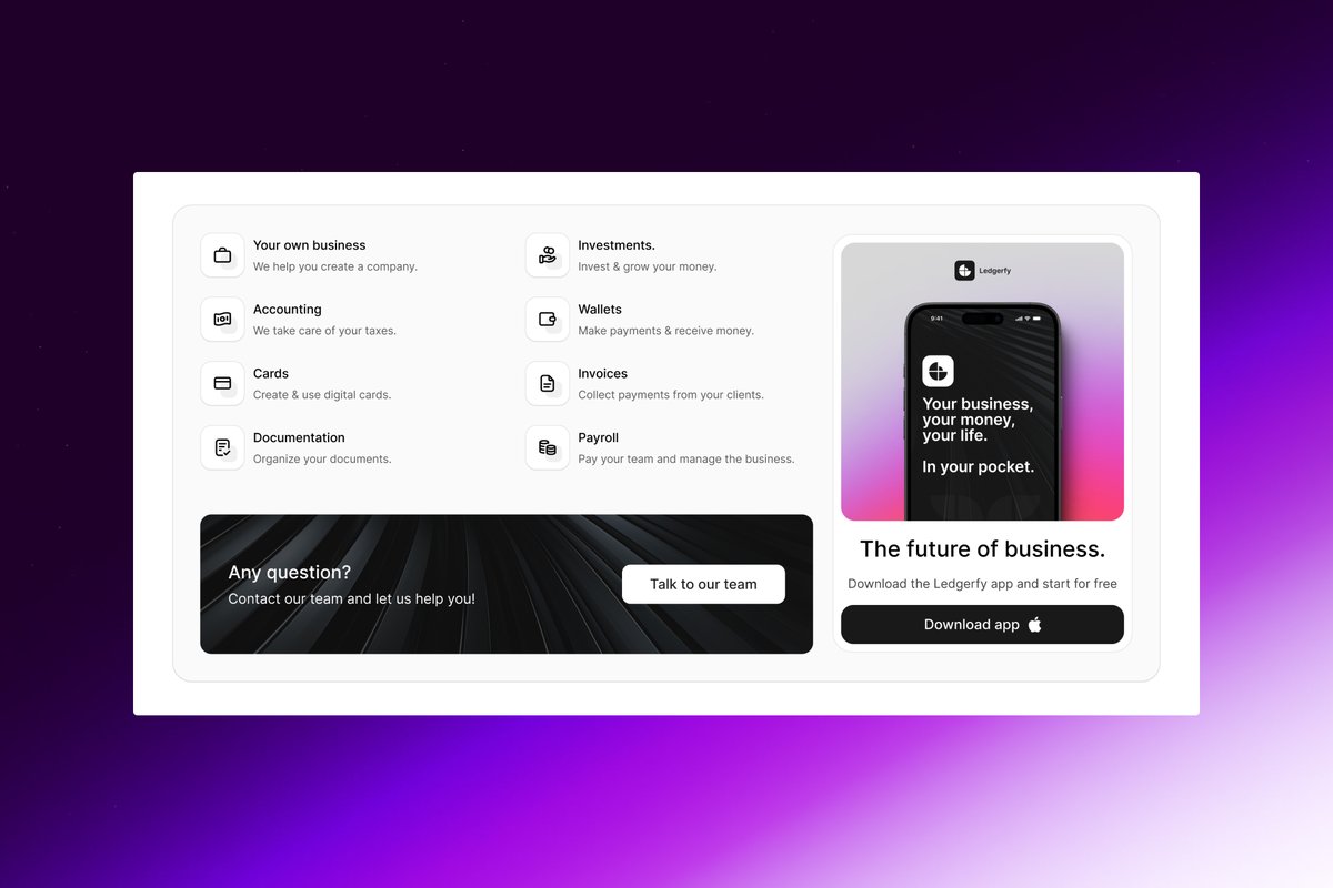 Mega menu @framer - Miguel Queirós - Designer & Framer Creator