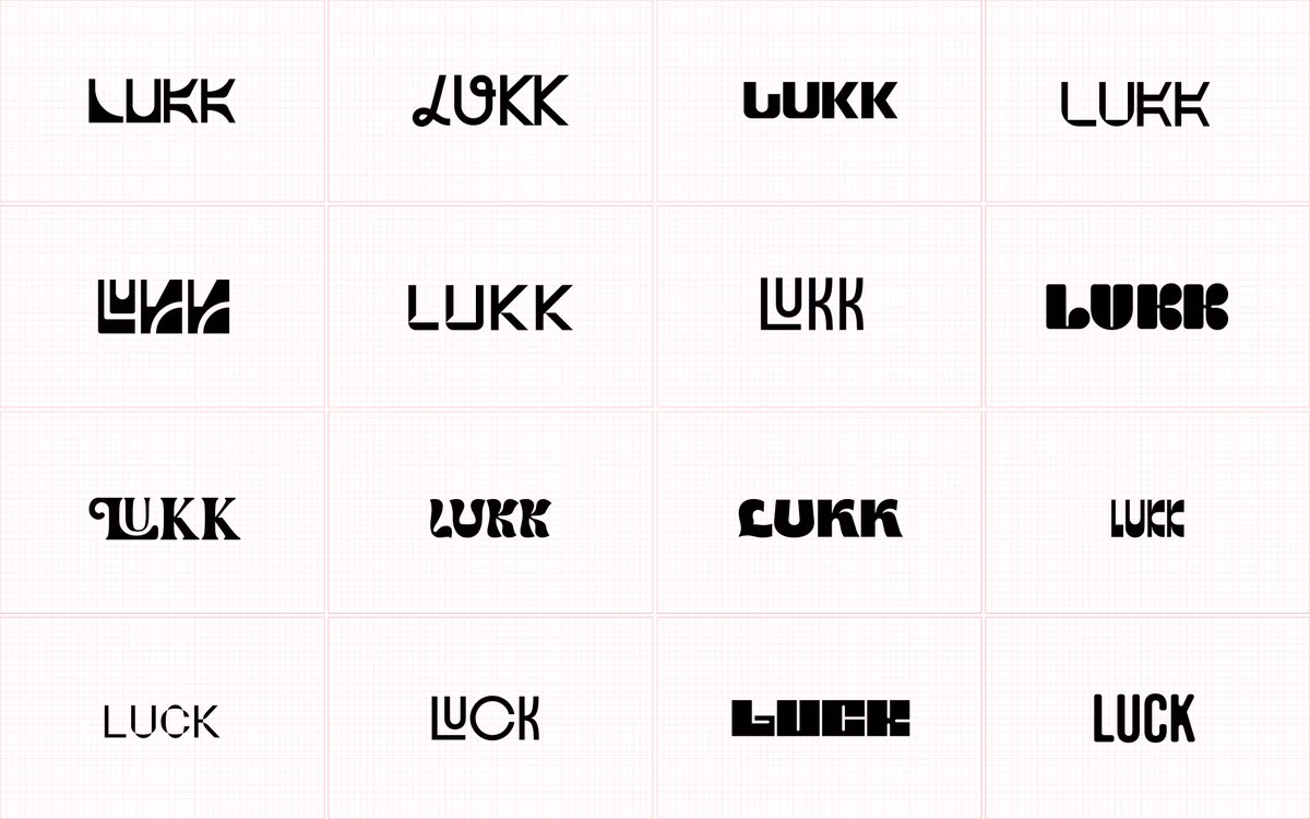 LUCK - Logo Ideas Exploration Sometimes clients don’t want just a t... - rashed.branding