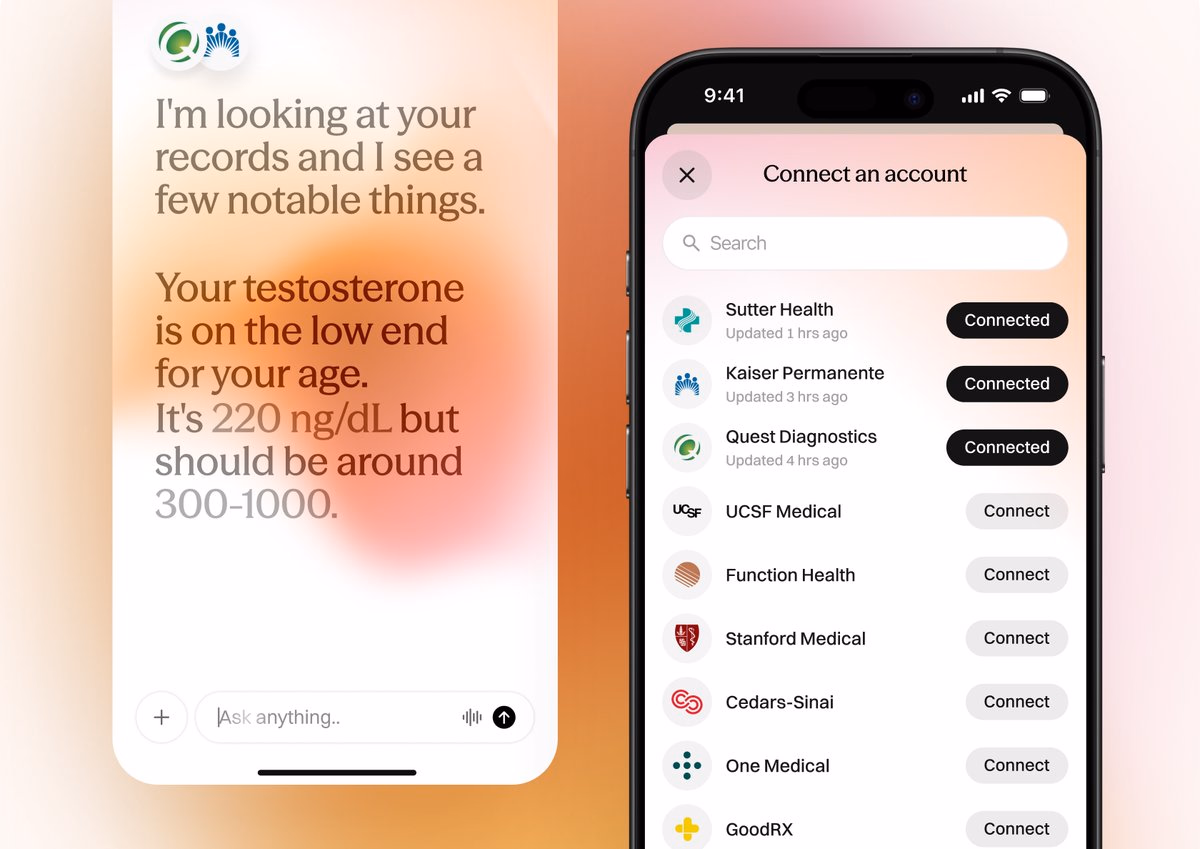 Working on Torch Unified health record + LLM in one iOS app. Syncs... - Ilya Abyzov
