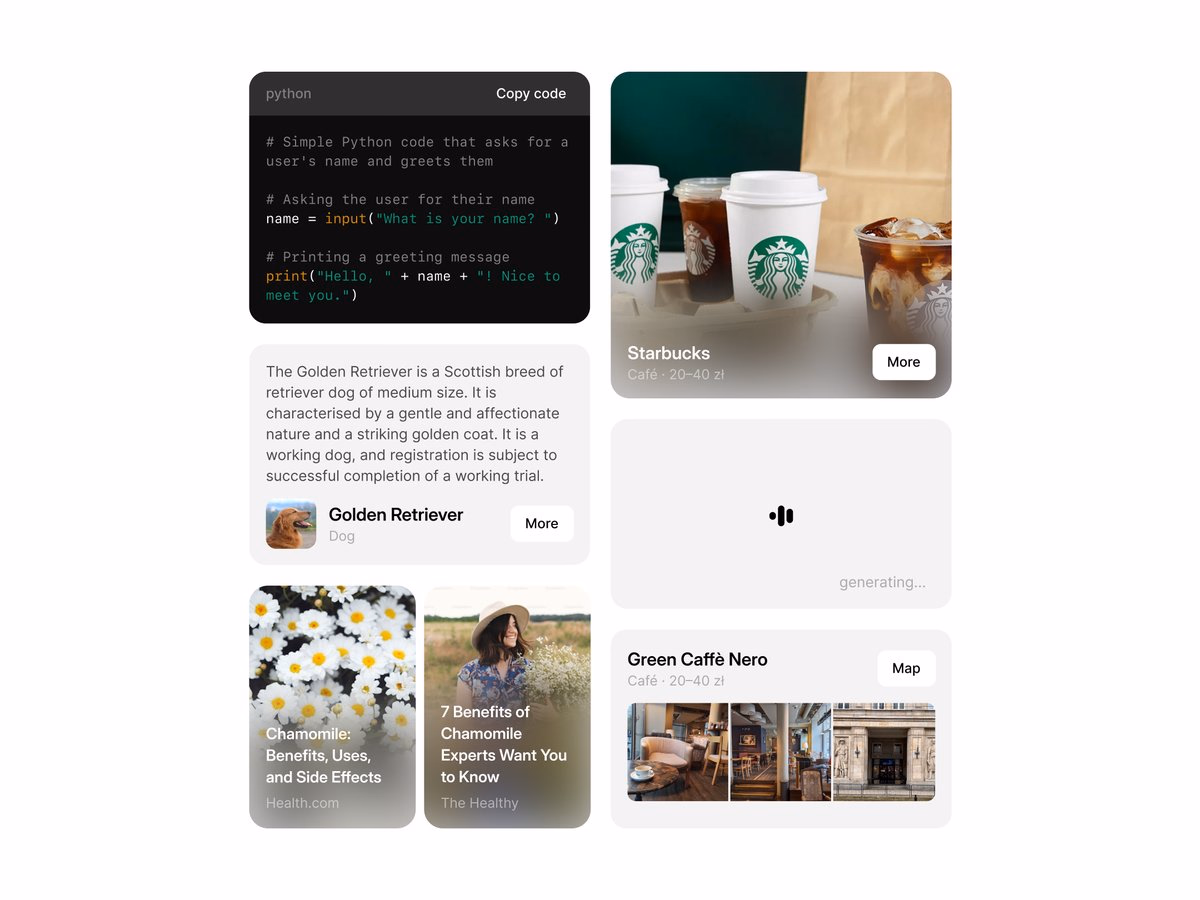 AI app // Components - Adrian