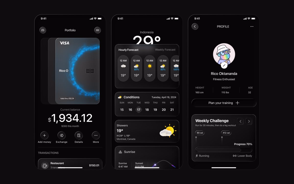 How does design look in 2025 with Glass Effect Recreating from @des... - rico