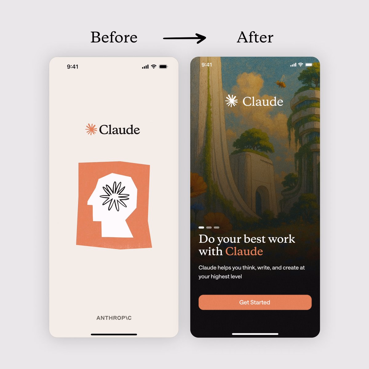 redesigned @claudeai - rico