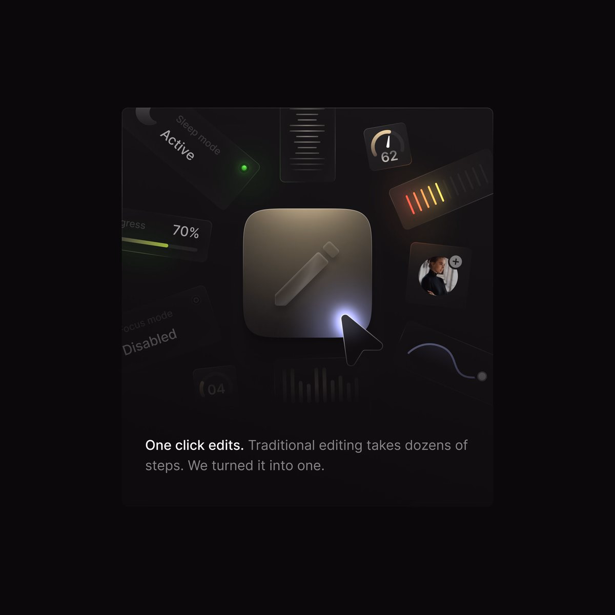 One click edits card - Dawood