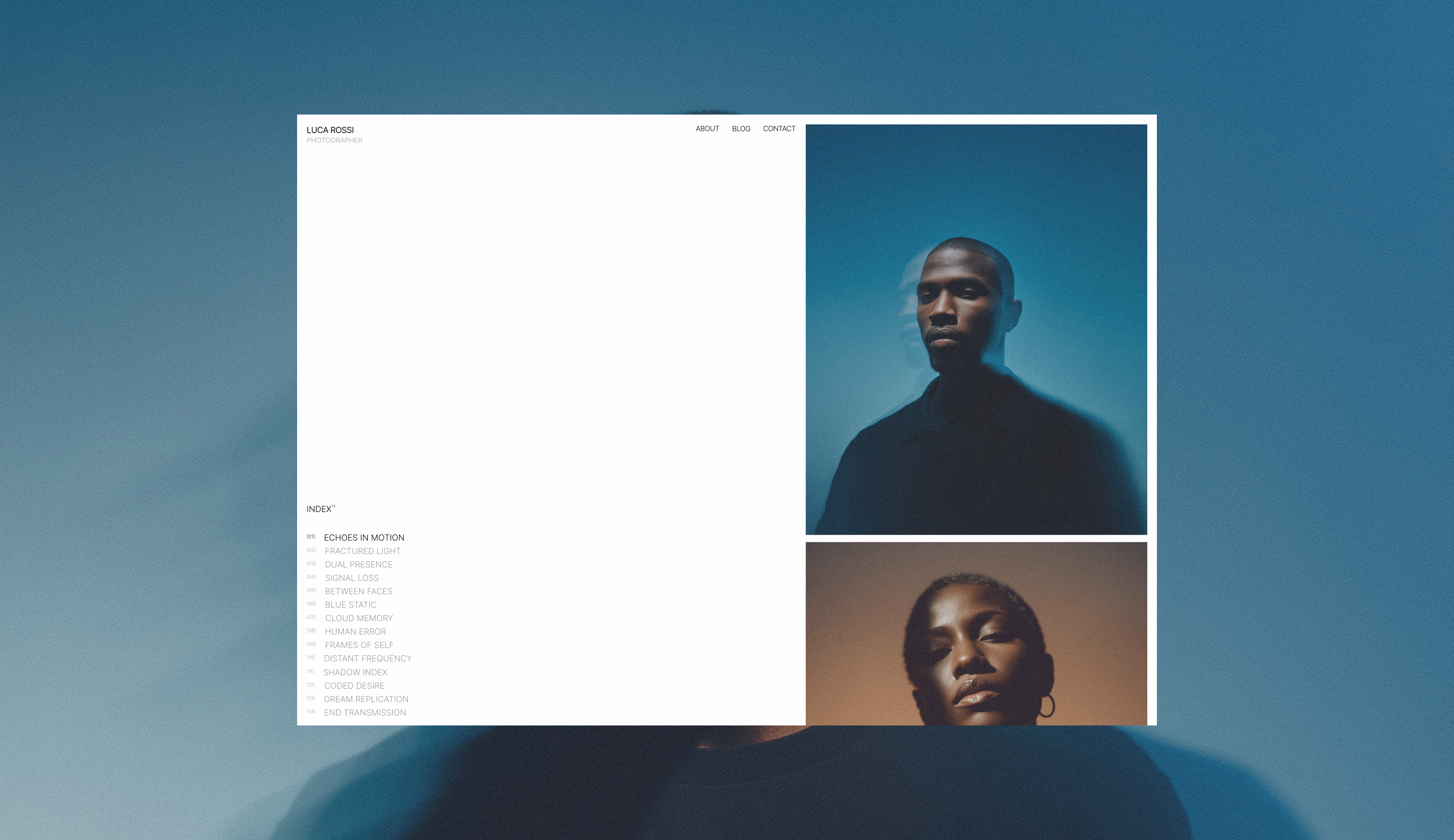 Some concepts I’ve made for personal portfolios. Maybe I should fin... - Bernardo Lickfold