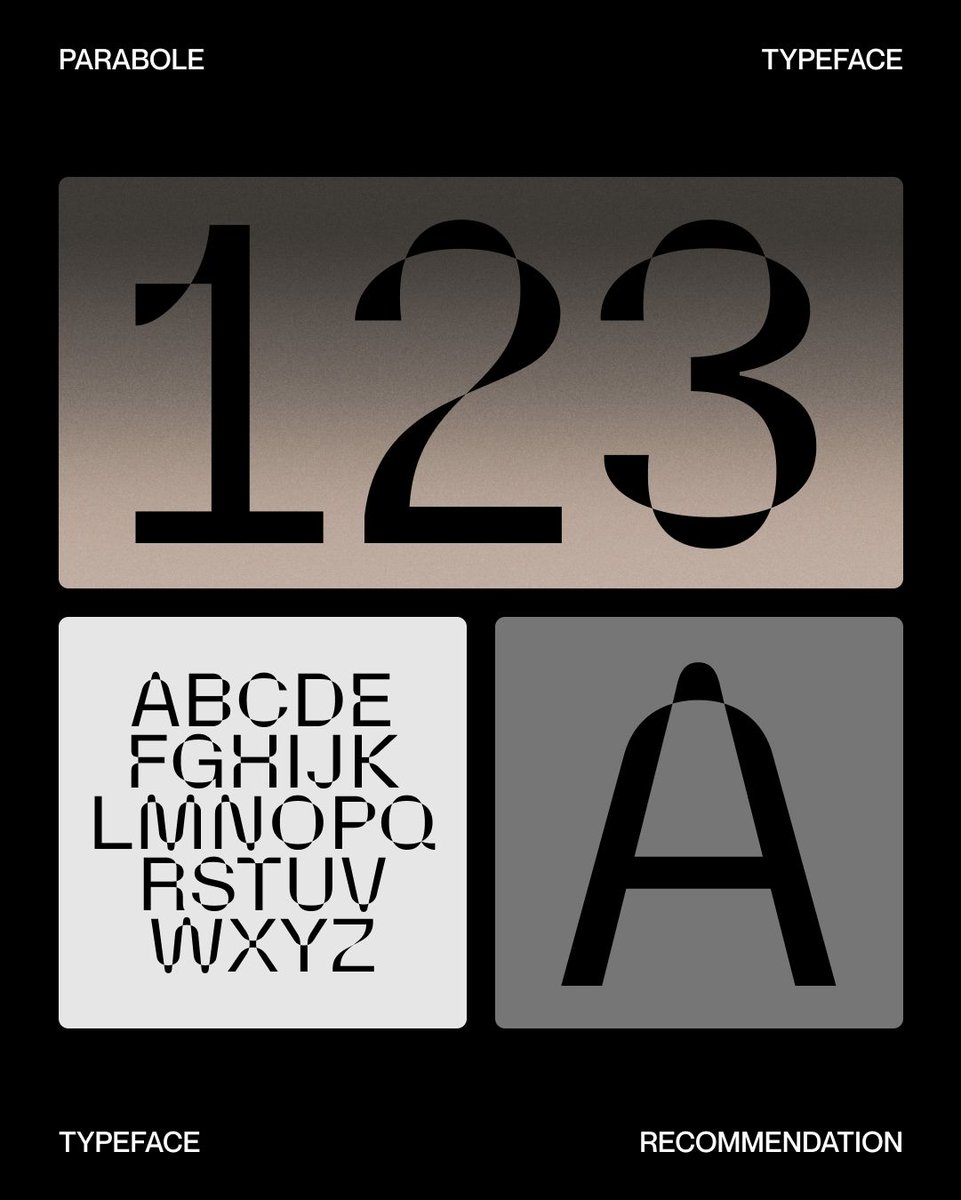Typeface of the Month: Parabole This one’s been making waves in the... - wearemotto
