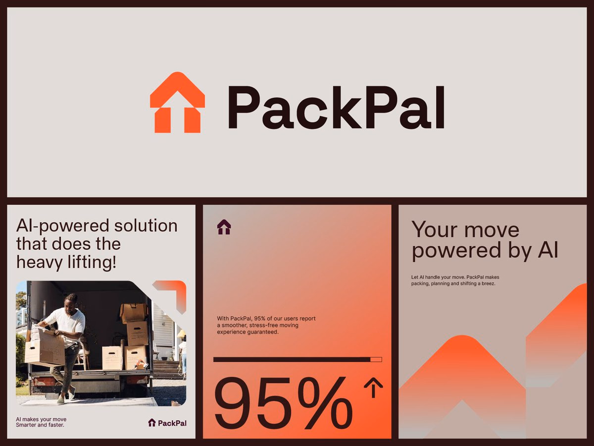 Packpal brand visual identity by http://byunleash.studio - Ahmed
