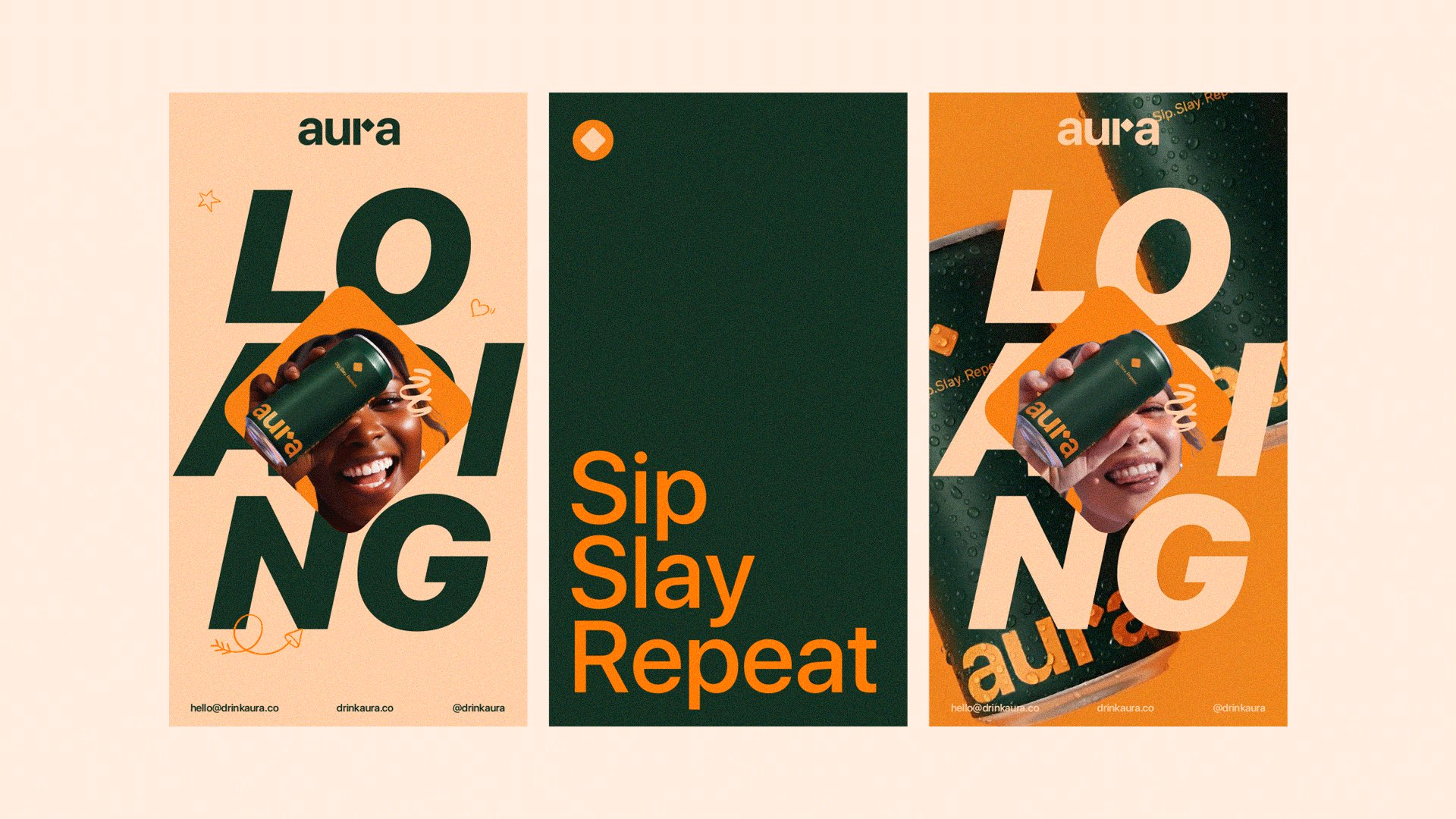 Aura - Brand visual identity system - Ahmed