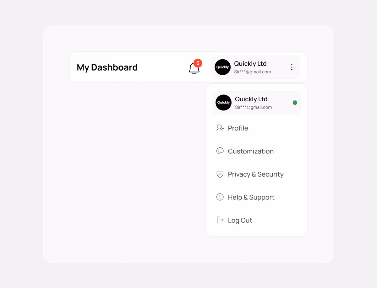 Loads in 4K Profile dropdown - UI design for a SaaS product. - Ahmad 