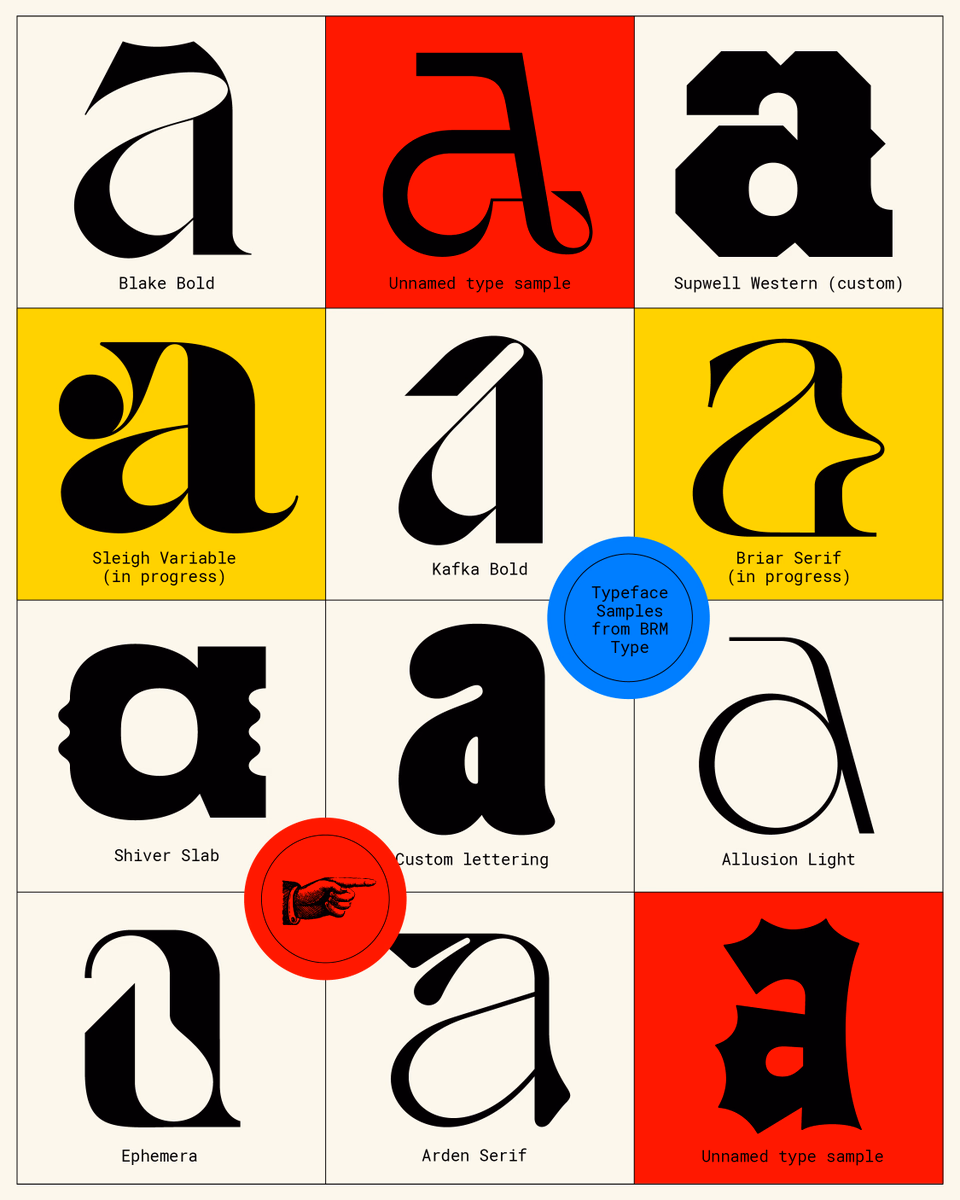 Some lowercase "a" samples I've designed! Check out all my typeface... - Barrett Reid-Maroney
