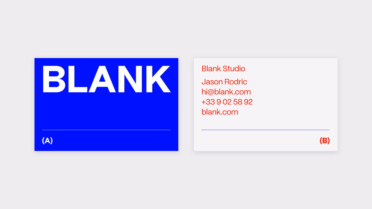Blank Studio | Business card - Cedrik Stephen