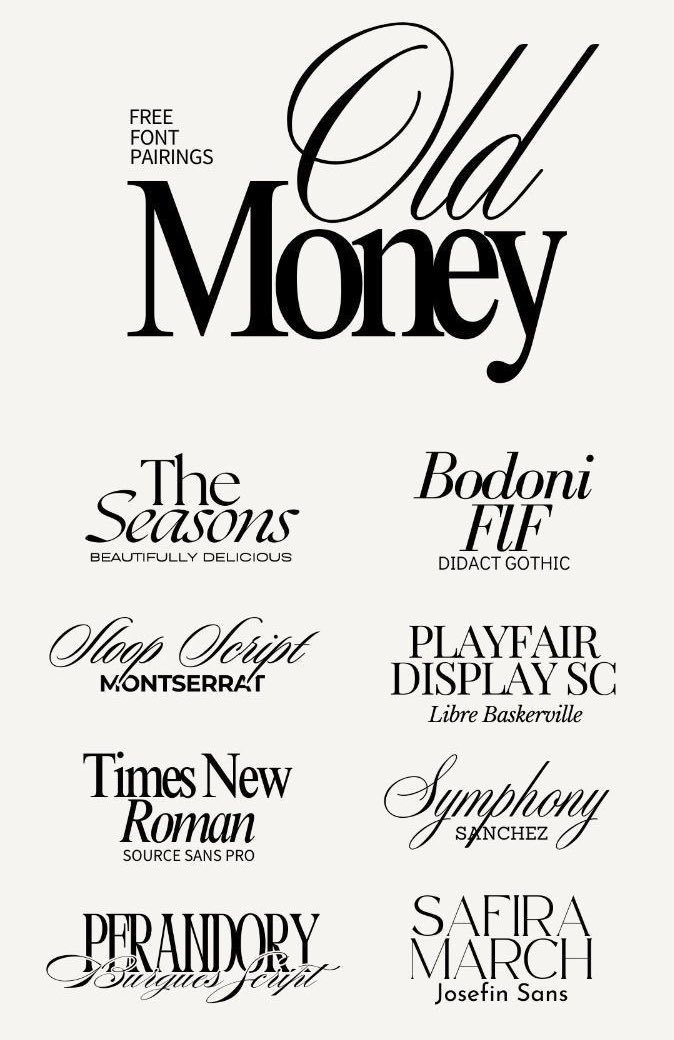 free font combinations for your next project: - Pietro Baudin