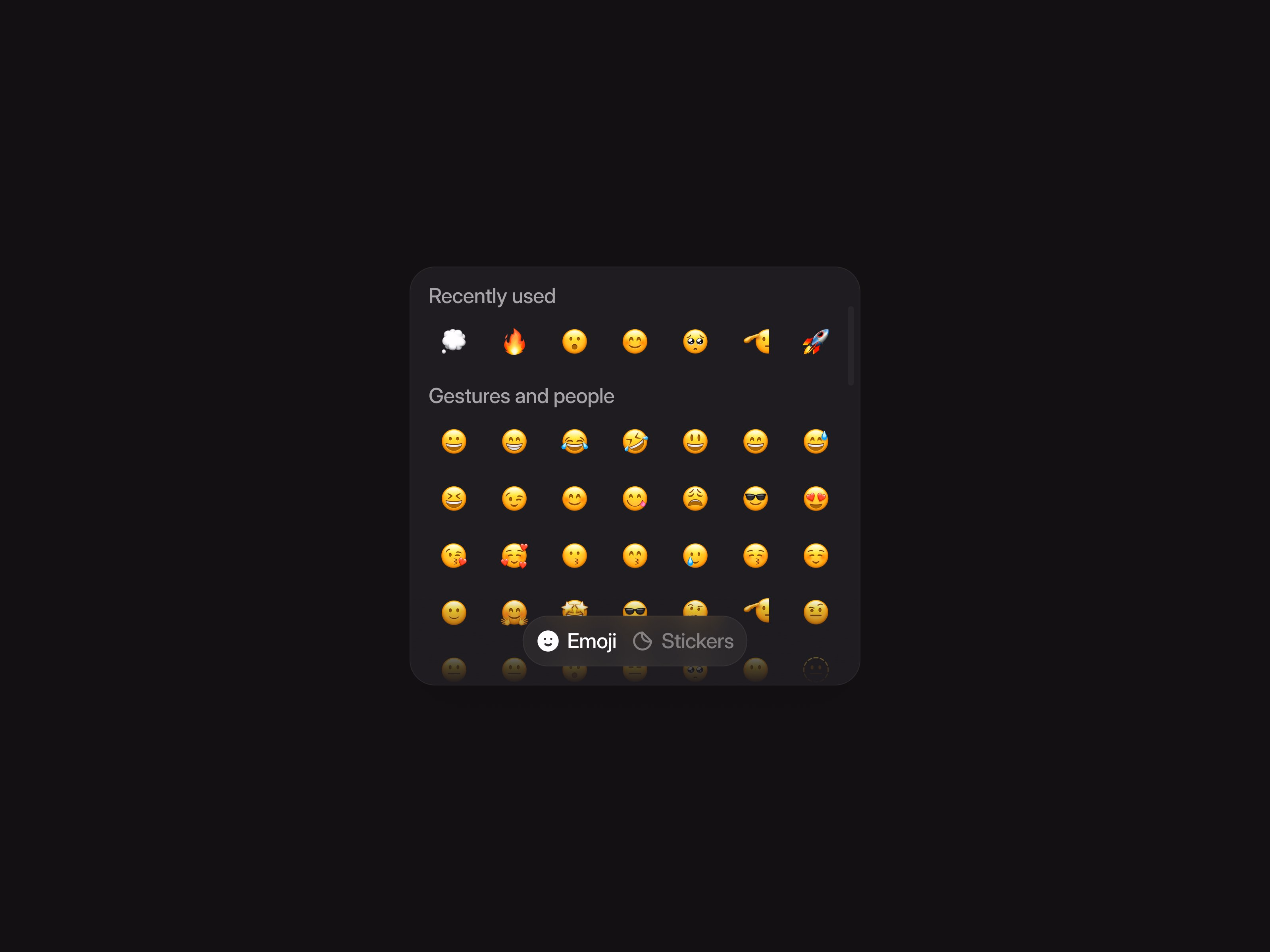 Emojis and stickers - Gleb