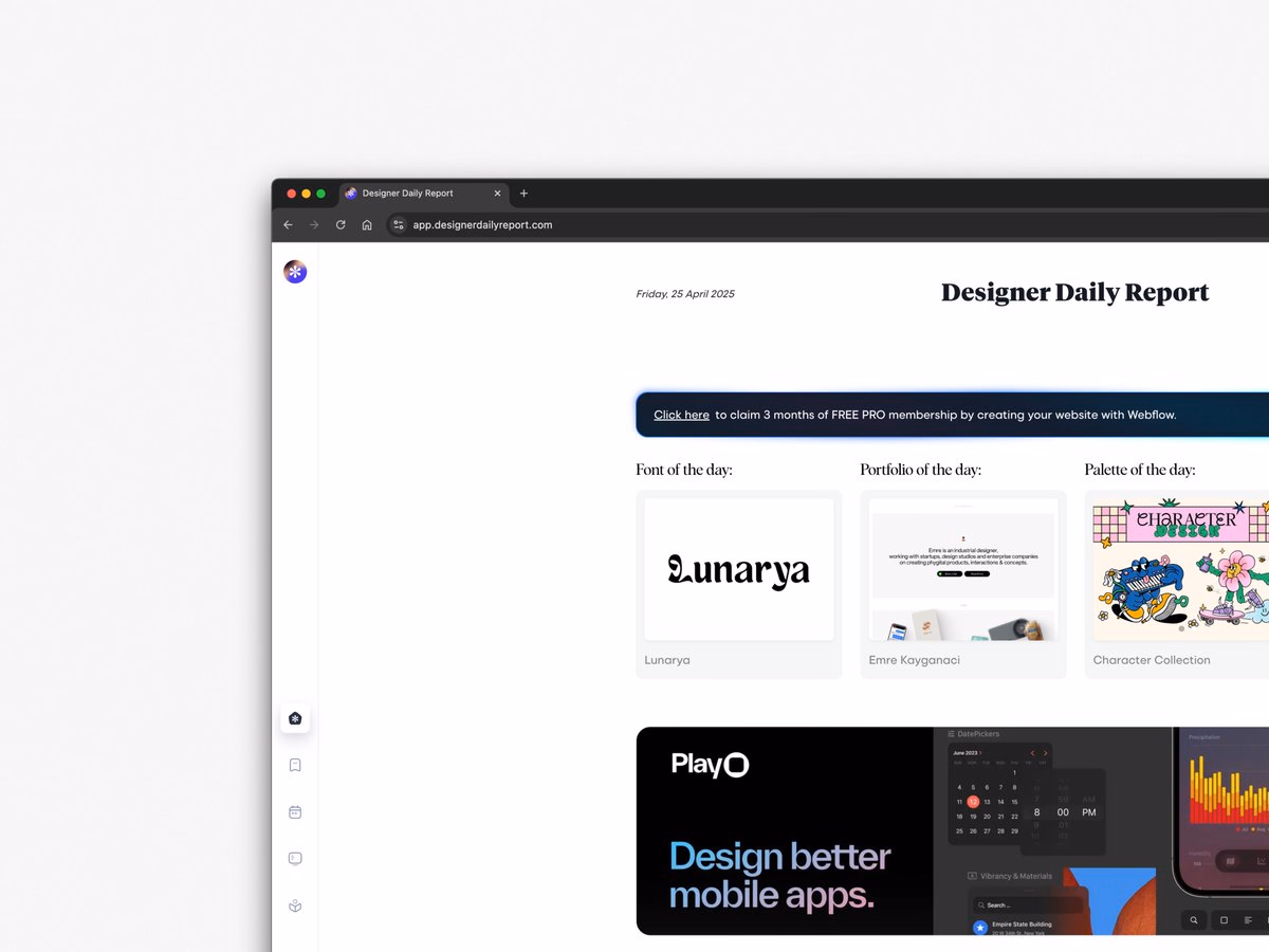 Portfolio of the Day Big thanks to @designerdaily_r for the feature! - Emre