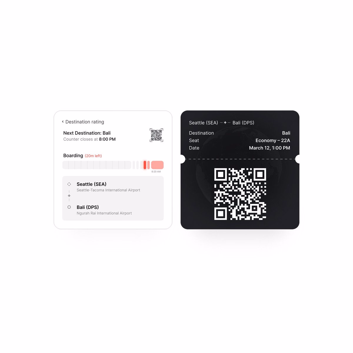 Just finished this boarding pass design Ready to go? Let me know wh... - Domi Kissi
