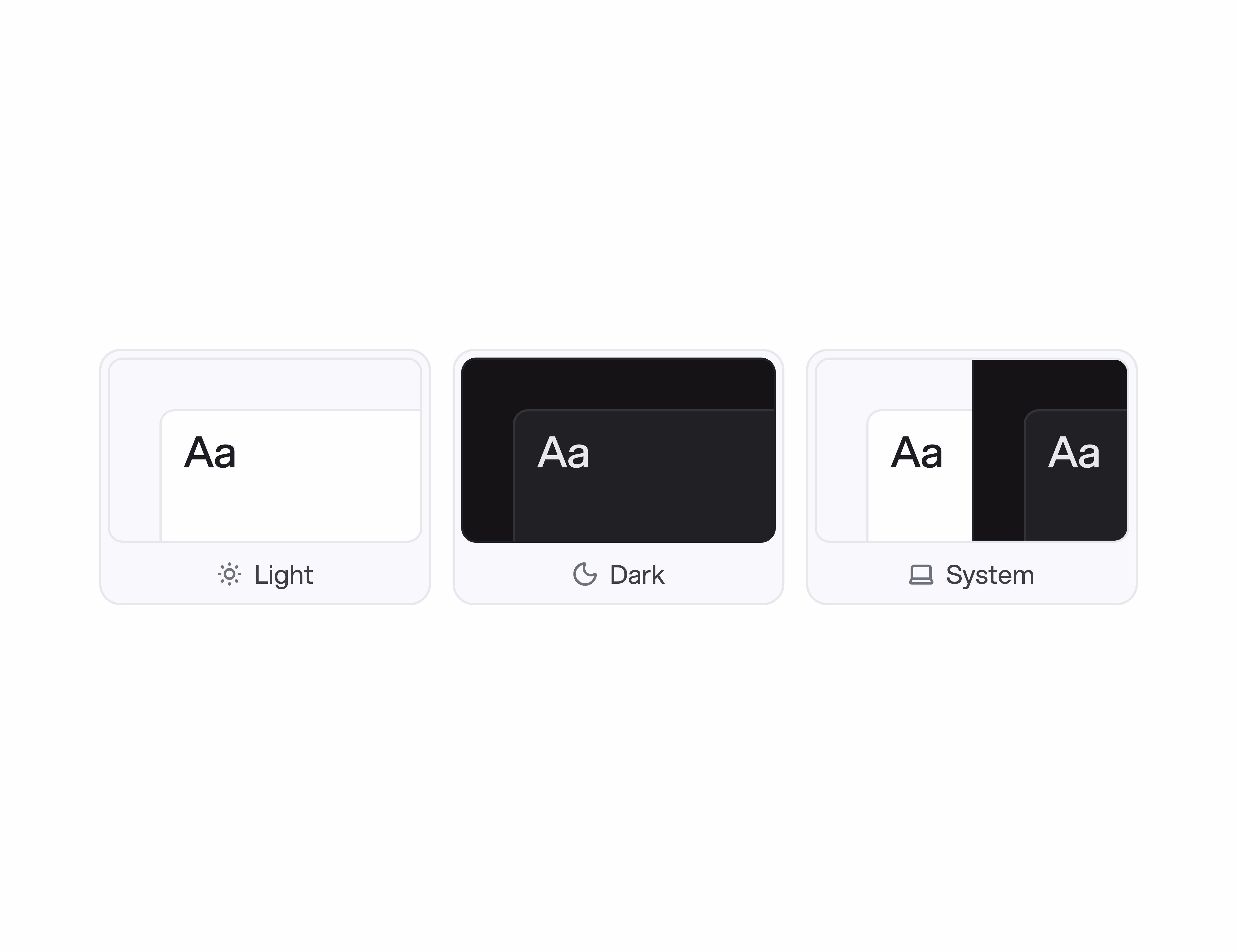 Super clean theme switches - Augustas