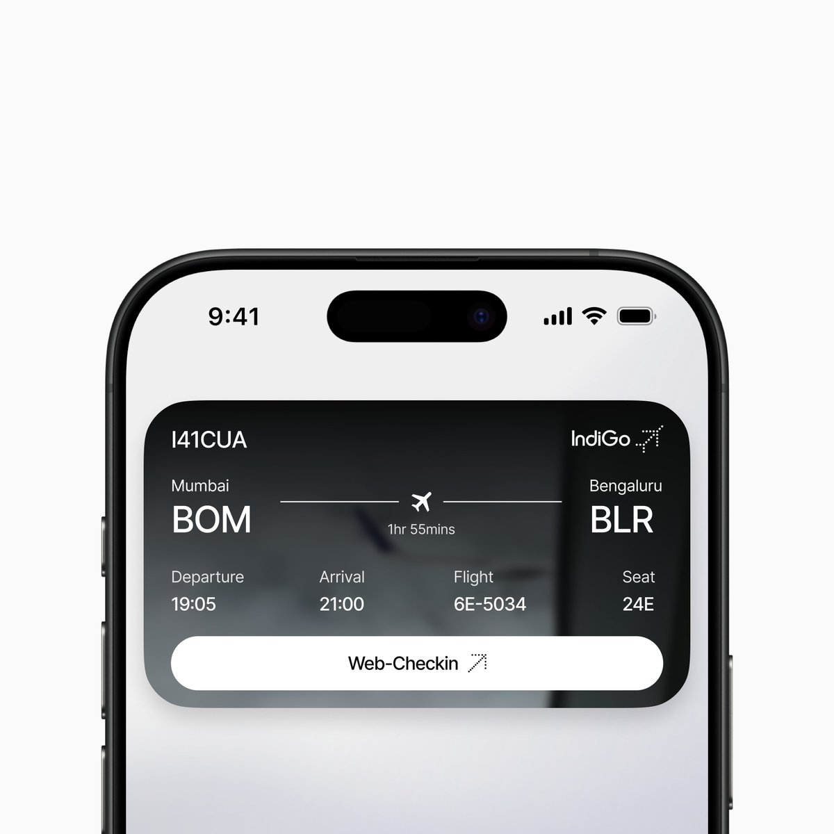✦ Flight Details Widget - UI Concept @IndiGo6E - Mihir Modi