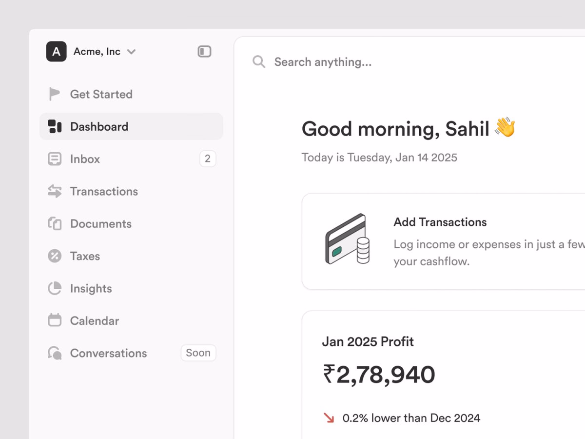 First sneak peek of the SaaS product I’m working on. Any guesses wh... - Sahil Vhora