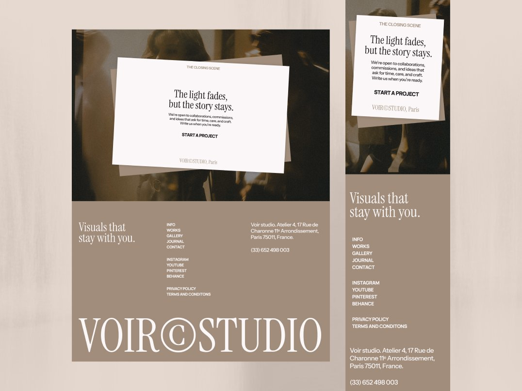 WIP @framer template // footer - ZINEDDINE