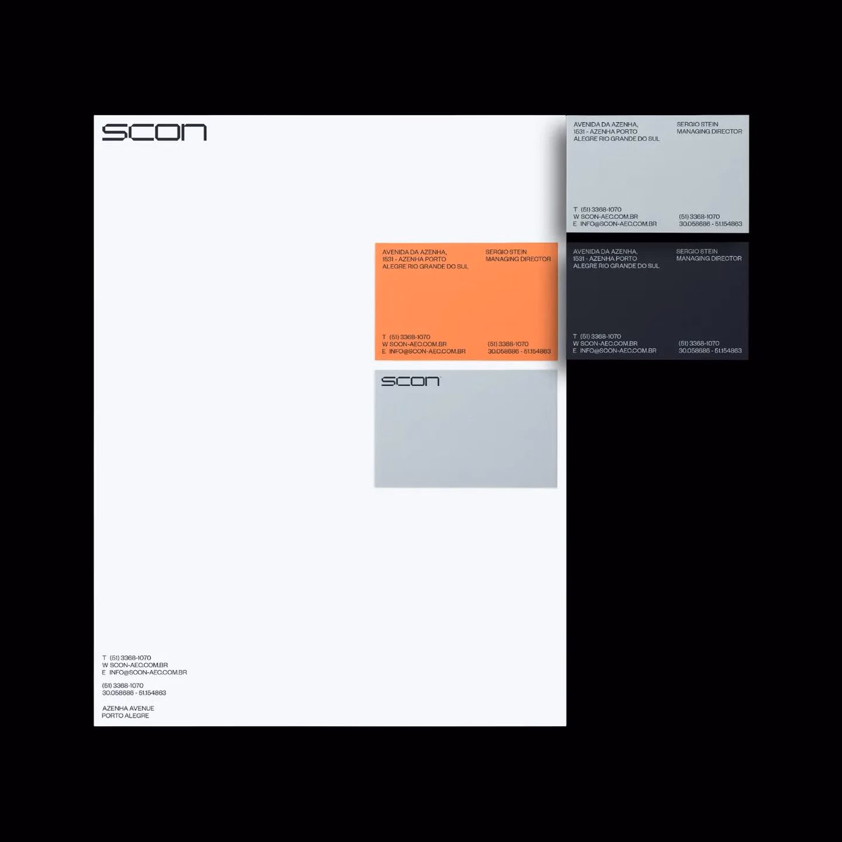 Scon contruction custom logotype & branding - alee hyder