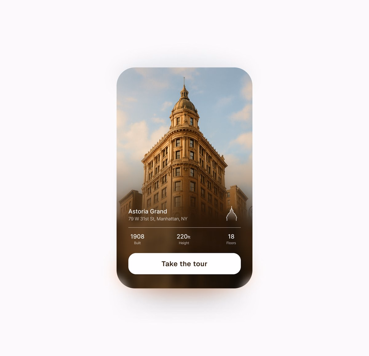 ui card details - James