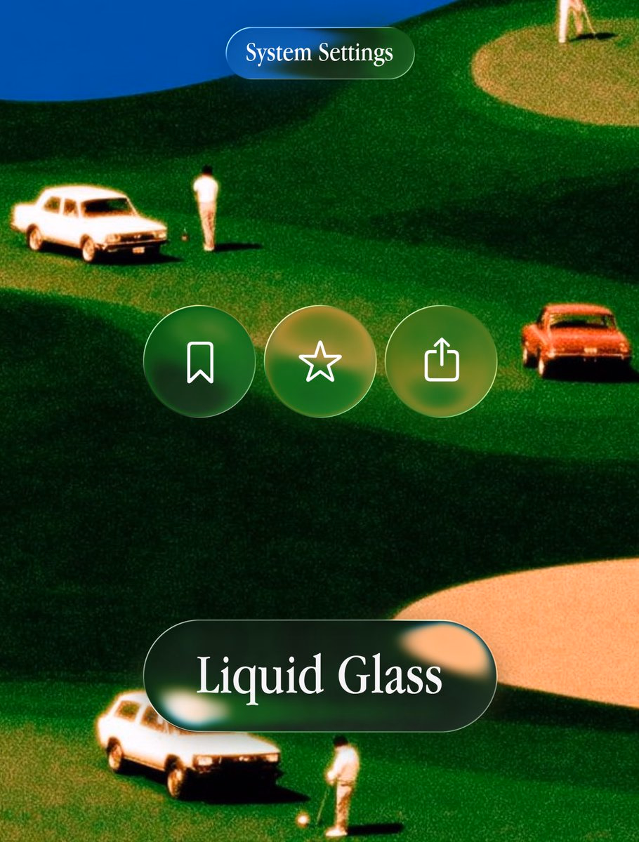 liquid glass design exploration - System Settings