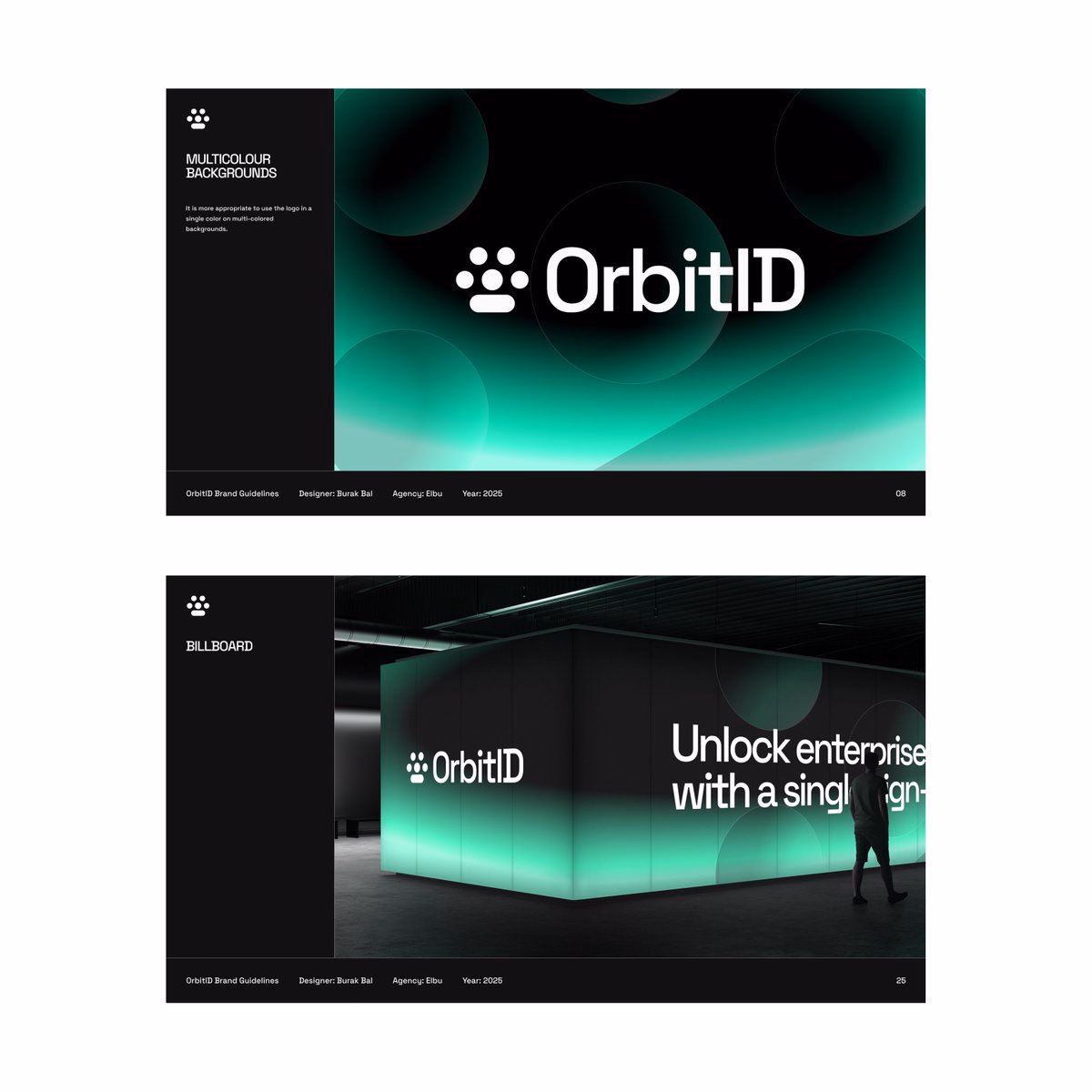 OrbitID – Brand Guidelines – 01 Multicolor Background and Billboard - Burak Bal