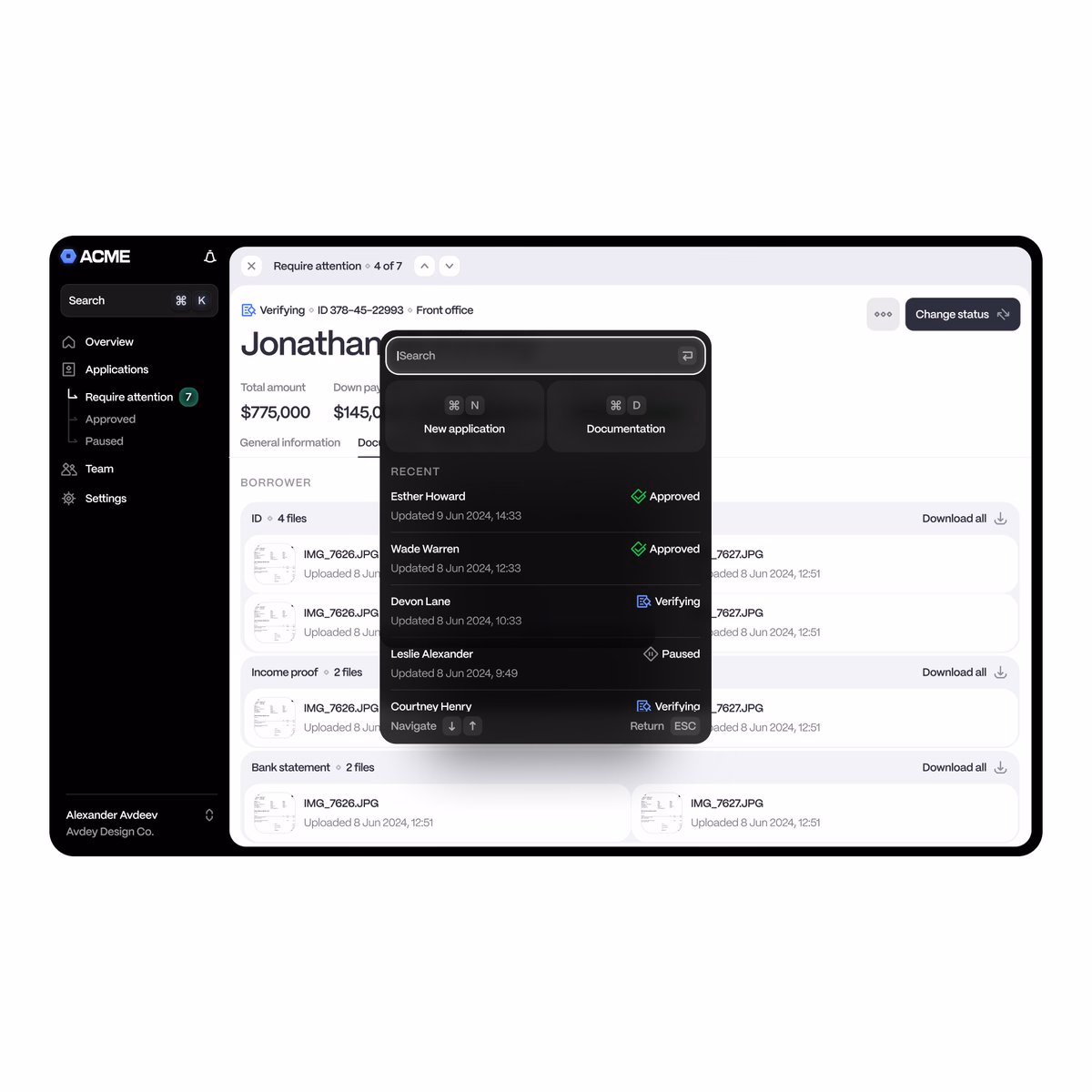 Quick actions - Alexander Avdeev