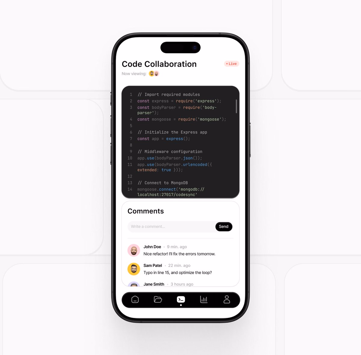 App design screen - DOR