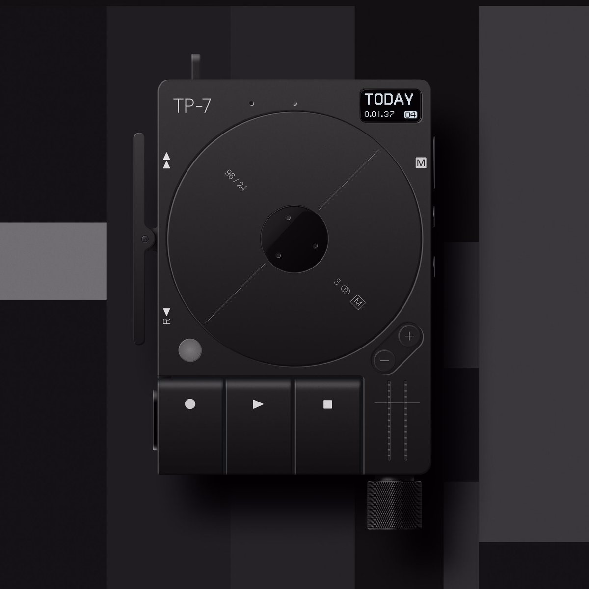 Teenage Engineering TP—7 Black illustrated in @figma - Lee Black