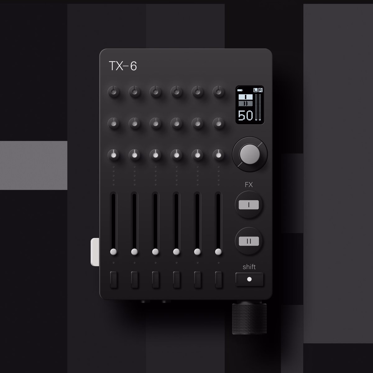 Teenage Engineering TX-6 Black illustrated in @figma — that complet... - Lee Black